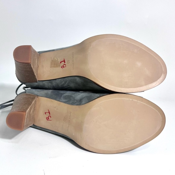 Sundance Stormy Peep Toe Heel Cut Out Blue Grey Suede Catalog 40 Womens 9.5 - Picture 5 of 7